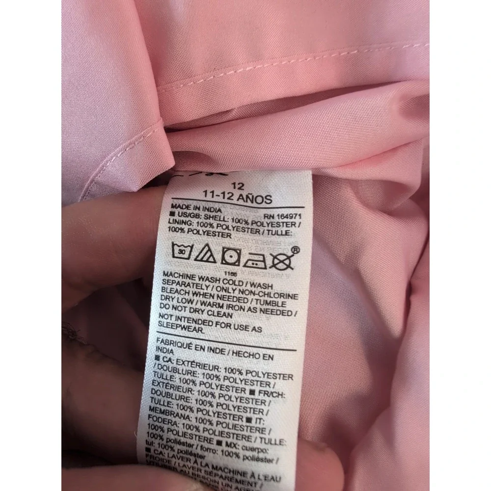 Janie and Jack x American‎ Girl  Taffeta pink Plaid spec. occasion dress sz 12